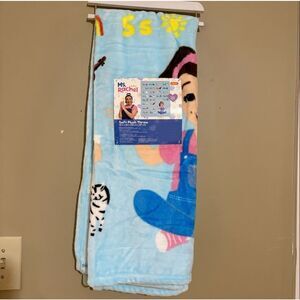 Ms. Rachel Educational ABC Alphabet Throw 40 x 50 Blue Pink by Franco NWT